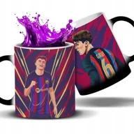 Kubki - Kubek Magiczny Czarny GAVI Piłkarze Pilka Nożna Na Prezent Wzory - miniaturka - grafika 1