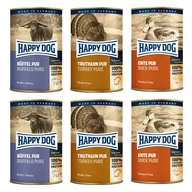 Mokra karma dla psów - Happy Dog Sensible Pure, 6 x 400 g - Pakiet mieszany (indyk, bawół, kaczka)| Dostawa i zwrot GRATIS od 99 zł - miniaturka - grafika 1