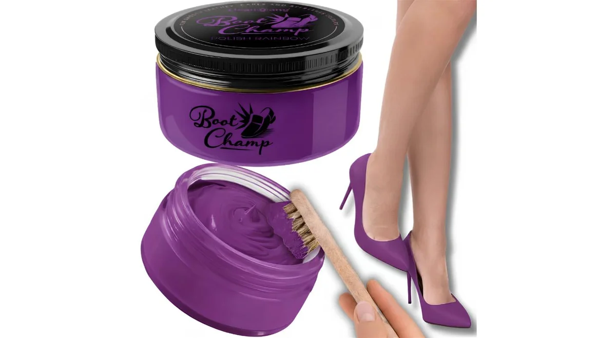 Krem Do Butów Pielęgnacji Polerowania Obuwia Skóry CleanGang Pasta Fiolet 102 Violet