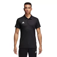 Koszulki męskie - Adidas Koszulka męska polo Core 18 czarne r S CE9037 CE9037 - miniaturka - grafika 1