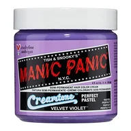 Farby do włosów i szampony koloryzujące - Manic Panic Velvet Violet Pastel Classic Creme, Vegan, Cruelty Free, Purple Semi Permanent Hair Dye 118ml - miniaturka - grafika 1