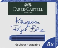 Naboje i atramenty - Faber Castell Naboje krótkie, wymazywalne - niebieskie / 6 185506 - miniaturka - grafika 1
