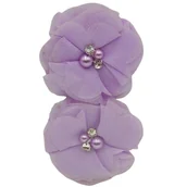 Sztuczne kwiaty - Kwiat Ozdobny Z Materiału Lilowy 2 Szt. Nr. 10 - miniaturka - grafika 1