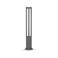 Lampy ogrodowe - Słupek Ogrodowy V-TAC 10W LED IP65 Szary 80cm VT-820 3000K 450lm - miniaturka - grafika 1