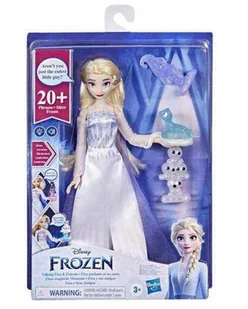 Lalka Hasbro Frozen Elsa Disney Mówiąca Lalka JĘZYK HISZPAŃSKI + Akcesoria - Lalki dla dziewczynek - miniaturka - grafika 1