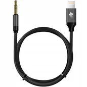 Adaptery i przejściówki - Adapter przejściówka kabel Lightning mini Jack 3,5mm AUX Audio 1m 100cm - miniaturka - grafika 1