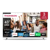 Telewizory - Thomson 43UG4S14W 109,2 cm (43") 4K Ultra HD Smart TV Wi-Fi Biały - miniaturka - grafika 1