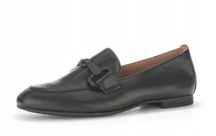 Mokasyny damskie GABOR LAMMNAPPA rozmiar 40,5, czarne - Mokasyny damskie - miniaturka - grafika 1