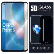 Szkła hartowane na telefon - TelForceOne Szkło hartowane 5D do Oppo Reno 5 Lite 4G czarna ramka - miniaturka - grafika 1
