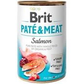 Mokra karma dla psów - Brit Pate &amp; Meat Salmon Łosoś Mokra Karma Dla Psa 800 g - miniaturka - grafika 1