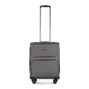 Stratic Bendigo Light+ miękka walizka podróżna na kółkach, zamek TSA, 4 kółka, możliwość rozszerzenia, Silver, 55 cm, 34- - Walizki - miniaturka - grafika 1