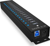 Huby USB - HUB USB Icy Box Hub IB-HUB1717 16+1 port USB HUB, 16x USB + 1x USB do ładowania, USB 3.2 Gen 1, 96 Watt zasilacz - miniaturka - grafika 1
