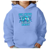 Bluzy dla dziewczynek - BLUZA DZIECIĘCA 67 SIX SEVEN VIRAL BRUH 122-128 CHŁOPIĘCA DZIEWCZĘCA - miniaturka - grafika 1