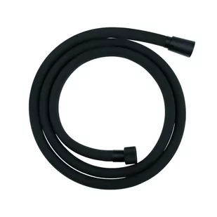 Laveo Wąż natryskowy silikonowy 1500mm czarny PRETTO Laveo - Węże prysznicowe - miniaturka - grafika 1