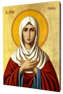 Ikona święta Zofia - Ikony i obrazy sakralne - miniaturka - grafika 1