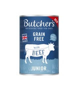 Mokra karma dla psów - BUTCHER'S Original Junior, karma dla psa, kawałki z wołowiną w galaretce 24x400g - miniaturka - grafika 1