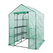 Szklarnie ogrodowe - Szklarnia foliowa ogrodowa tunel 143x143x195cm folia PE, metalowa konstrukcja NEO 15-911 - miniaturka - grafika 1