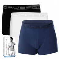 Majtki męskie - BRUBECK SHORTBOX bokserki - KOLORY x 3 szt. rXXL - miniaturka - grafika 1