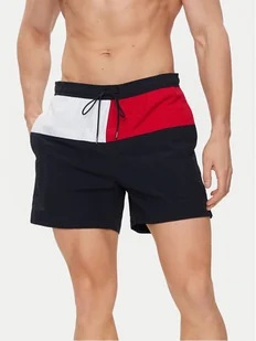 Tommy Hilfiger Szorty kąpielowe UM0UM03259 Granatowy Regular Fit - Kąpielówki męskie - miniaturka - grafika 1