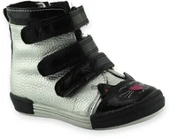 Buty dla dziewczynek - Trzewiki ocieplane zimowe dziewczęce Kornecki 06899 Srebrne - miniaturka - grafika 1