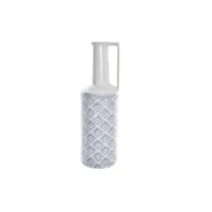 Wazony i flakony - Wazon DKD Home Decor 14 x 14 x 45 cm Porcelana Niebieski Biały Śródziemnomorski - miniaturka - grafika 1