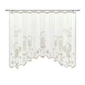 Firany - Firanka żakardowa odpasowana z wszytą taśmą marszczącą z przędzy Repreve 160 x 300 cm - miniaturka - grafika 1