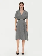 Sukienki - Fracomina Sukienka codzienna FR25SD2012W413O9 Czarny Regular Fit - miniaturka - grafika 1