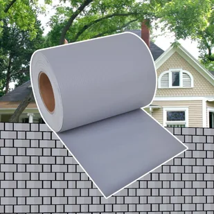 vidaXL vidaXL Osłona na płot siatka PCV jasnoszara (70 x 0,19 m) - Ogrodzenia - miniaturka - grafika 7