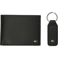 Portfele - Tommy Hilfiger Skórzany portfel + brelok - miniaturka - grafika 1