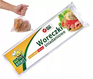 Woreczki śniadaniowe foliowe spożywcze 100sztuk - Folia, papier śniadaniowy, serwetki - miniaturka - grafika 1
