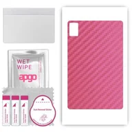 Akcesoria do tabletów i e-booków - folia naklejka skórka strukturalna na TYŁ do Blackview Tab 60 - Carbon Różowy - apgo SKINS - miniaturka - grafika 1