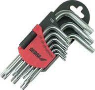 Klucze i nasadki - Dedra Klucze torx krótkie T10-T50 zestaw 9szt, CRV - miniaturka - grafika 1