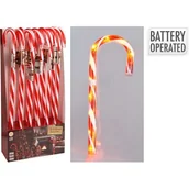Oświetlenie świąteczne - Laski cukrowe ozdoba LED 76 cm biało-czerwony - miniaturka - grafika 1