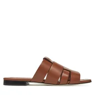 Klapki i japonki damskie - Klapki Pollini SA28051C0MTC0230 Brązowy - miniaturka - grafika 1