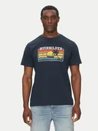 Koszulki męskie - Quiksilver T-Shirt EQYZT08065 Granatowy Regular Fit - miniaturka - grafika 1
