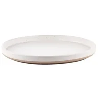 Talerze - Talerz płytki Lila 26,5 cm nakrapiany biały - miniaturka - grafika 1