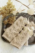 Rękawiczki - Mitenki Flora z alpaki - miniaturka - grafika 1