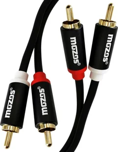 Kabel Mozos RCA Cinch x2 - RCA Cinch x2 1m czarny - Kable komputerowe i do monitorów - miniaturka - grafika 1