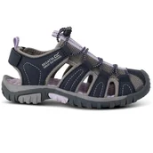 Buty dla dziewczynek - Sandały dziecięce Regatta Westshore sportowe zabudowane granatowe-30 - REGATTA - miniaturka - grafika 1
