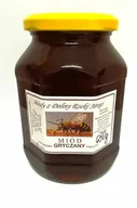 Miód - Gospodarstwo Pasieczne Michał Ceroń Miód gryczany z doliny rzeki Mrogi 650g 408 - miniaturka - grafika 1