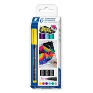 Długopisy - Foliopis Lumocolor M wodoodporny 6 kolorów Staedtler - miniaturka - grafika 1