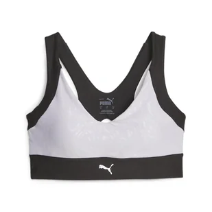 Damski Stanik sportowy PUMA RUN HIGH IMPACT REFLECTIVE AOP BRA 52419251 – Fioletowy - Biustonosze - miniaturka - grafika 1
