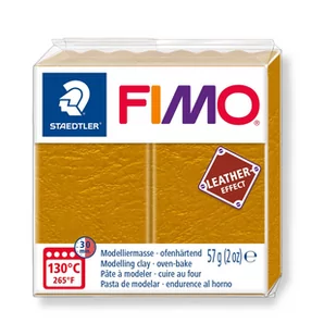 Staedtler Masa Fimo Leather effect 57g ochra - Akcesoria rzeźbiarskie - miniaturka - grafika 1