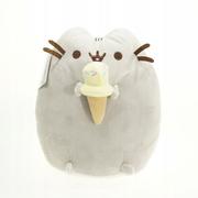 Maskotki i pluszaki - MASKOTKA PLUSZOWA PLUSZAK KOTEK KOT PUSHEEN PUSZEN LODY Z LODAMI 15 CM - miniaturka - grafika 1