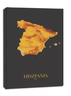 Obrazy i zdjęcia na płótnie - Hiszpania mapa złota - obraz na płótnie Wymiar do wyboru: 50x70 cm - miniaturka - grafika 1