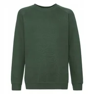 Bluzy dla dziewczynek - Bluza Dziecięca Raglan Sweat Zielony butelkowy r. 9-11(140) - miniaturka - grafika 1