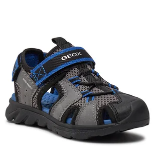 Sandały Geox J Sandal Airadyum Bo J45F1F 014ME C0069 M Grey/Royal - Buty dla chłopców - miniaturka - grafika 1