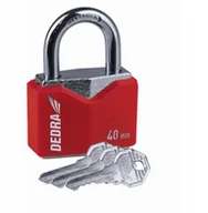 Akcesoria BHP - DEDRA Kłódka romb żeliwna w osłonie 40mm - miniaturka - grafika 1