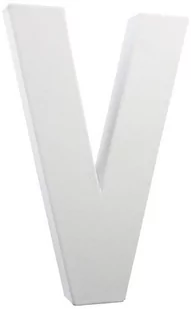 Decopatch litera z masy papierniczej "V", biały AC168O - Dekoracje domu - miniaturka - grafika 1