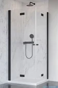 Kabiny prysznicowe - Radaway Nes Black KDD B kabina 90x80 przejrzyste 10024090-54-01L/10024080-54-01R - miniaturka - grafika 1